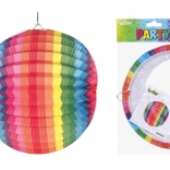 Lámpion Kerek Szivárványos 25 cm