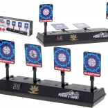 Elektronikus lövőcél 4 céllal és digitális számlálóval