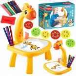 WOOPIE Zsiráf projektoros rajzasztal filctollakkal