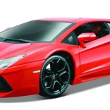 Fém modell BBURAGO LAMBORGHINI Aventador 1:18, narancssárga