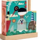 Djeco fa csúsztatható kockák – tenger