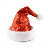 Karácsonyi sapka arany pelyhekkel