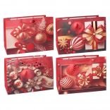 Karácsonyi ajándéktáska M 25 × 32 × 11 cm