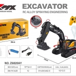 RC kotrógép fém kanállal és füsthatással