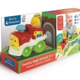 Interaktív állatkás mozdony CLEMENTONI (magyarul beszélő)