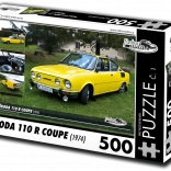 Retroautó Puzzle Škoda 110 R Coupe 1974 - 500 darab