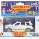 Városi rendőrautó fénnyel és hanggal