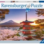 Ravensburger puzzle kilátás Fudzsira és cseresznyefákra, 1000 darab
