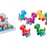 10 cm-es kihúzható műanyag dinoszaurusz