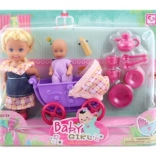 Baba babakocsival és kiegészítőkkel