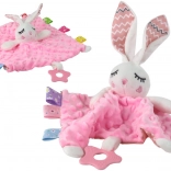 Plüss nyuszi rágókával és csörgővel