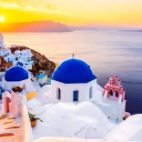 Enjoy Puzzle – napfelkelte Santorini felett, Görögország (1000 darab)