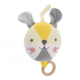 Melodikus nyuszi labda PETIT COLLAGE organikus pamutból