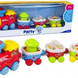 színes oktató vonat kisgyermekeknek fényekkel és hangokkal