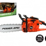 Gyermek akkumulátoros láncfűrész hang- és fényhatásokkal – narancssárga