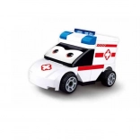 Sluban felhúzhatós autócska Mentőautó szemekkel