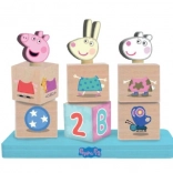 Peppa malac fa kockák figurával