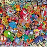 CLEMENTONI Puzzle Impossible: Csillogó karácsony, 1000 darabos