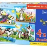 Castorland puzzle Állati anyukák és kölykök