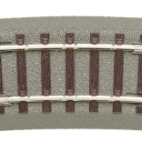 Roco geoLINE íves sín R3 7,5° ágyazattal, H0