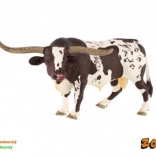 Texasi Longhorn bika modell 15 cm