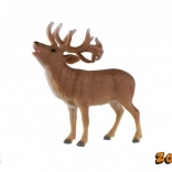 Európai szarvas műanyag figura 13 cm