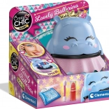 CLEMENTONI CRAZY CHIC balerina – gyerek sminkkészlet víziló alakú tokban