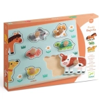 DJECO beillesztős puzzle – farmállatok