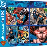 Puzzle 4x250 SUPERMAN Bátorsága TREFL