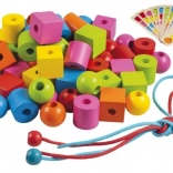 Detoa fűzhető fa gyöngyök a legkisebbeknek