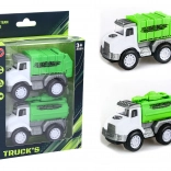 Lendkerekes takarító kisautók – 2 darabos készlet (10 cm)