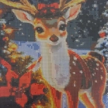 Gyémántfestés Karácsonyi Szarvas 23x30cm