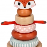 Róka motívumos rakásolható torony