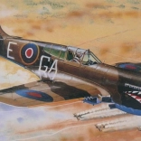 Curtiss P-40K Kittyhawk Mk. III repülőgép modell 1/72