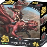 3D puzzle Sárkánylovas 63 darab