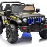 Elektromos terepjáró gyermekautó, fekete