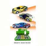 Fém sportautó modell nyitható ajtókkal és felhúzós (pull-back) funkcióval