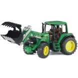 Bruder John Deere 6920 traktor homlokrakodóval
