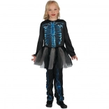 Lányoknak szánt csontváz jelmez 130-140 cm