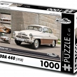 retro autó puzzle Škoda 440 (1958) 1000 darab