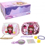 Lányka kézitáska kiegészítőkkel