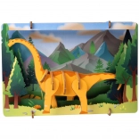 EscapeWelt 3D fából készült puzzle Brontosaurus