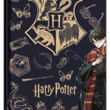 Harry Potter vonalas A5-ös jegyzetfüzet Navy & Gold