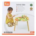 VIGA PolarB fa aktivitási asztal xilofonnal és Montessori tevékenységekkel