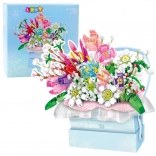 Kreatív építőkészlet Virágcsokor LED fénnyel