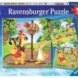 Puzzle Micimackó 3x49 darabos készlet a Ravensburger-től