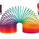 Szivárványos varázsrugó – műanyag játék, 7,5 cm