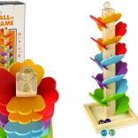 Fa golyófa – színes golyópálya levelekkel