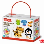 Far Far Land Puzzle állatkák körvonalas