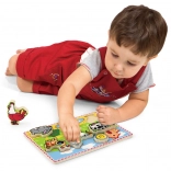 Studo Wood Kirakós Állatokkal a Farmon